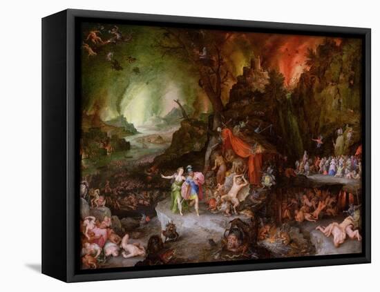 Aeneas and the Sibyl in the Underworld, 1598-Jan Brueghel the Elder-Framed Premier Image Canvas