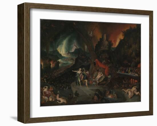 Aeneas and the Sibyl in the Underworld, 1630s-Jan the Younger Brueghel-Framed Giclee Print