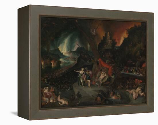 Aeneas and the Sibyl in the Underworld, 1630s-Jan the Younger Brueghel-Framed Premier Image Canvas