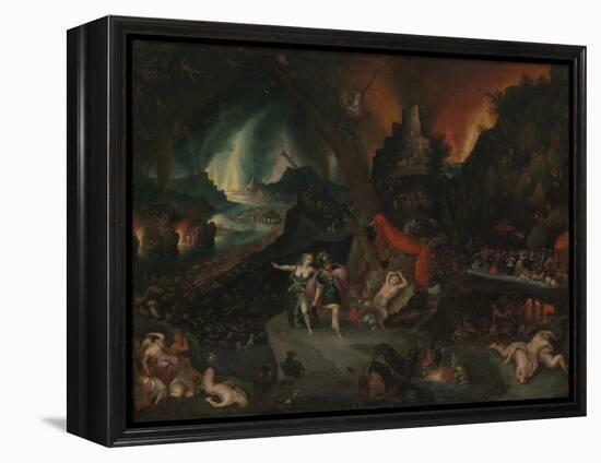 Aeneas and the Sibyl in the Underworld, 1630s-Jan the Younger Brueghel-Framed Premier Image Canvas
