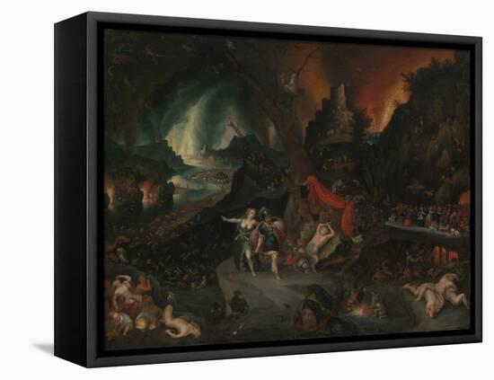 Aeneas and the Sibyl in the Underworld, 1630s-Jan the Younger Brueghel-Framed Premier Image Canvas