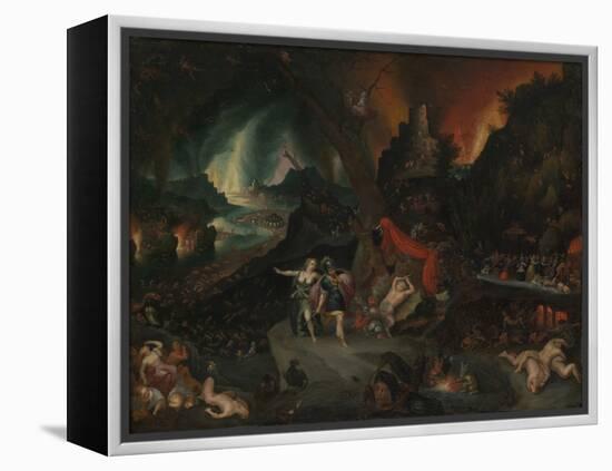 Aeneas and the Sibyl in the Underworld, 1630s-Jan the Younger Brueghel-Framed Premier Image Canvas