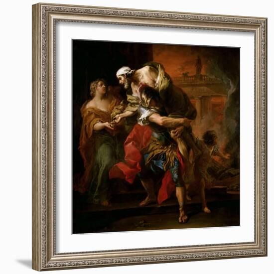 Aeneas Carrying Anchises-Carle van Loo-Framed Giclee Print