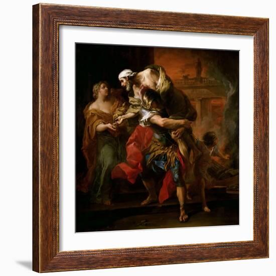 Aeneas Carrying Anchises-Carle van Loo-Framed Giclee Print