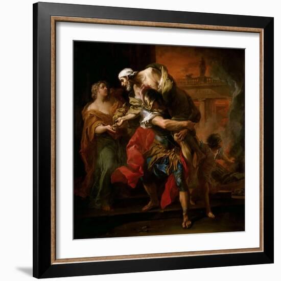 Aeneas Carrying Anchises-Carle van Loo-Framed Giclee Print