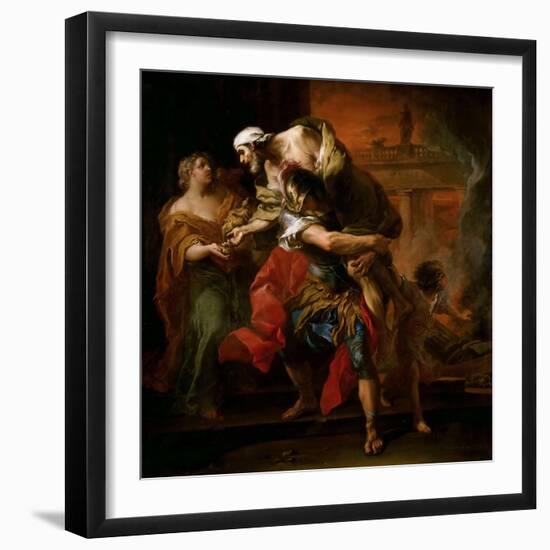 Aeneas Carrying Anchises-Carle van Loo-Framed Giclee Print