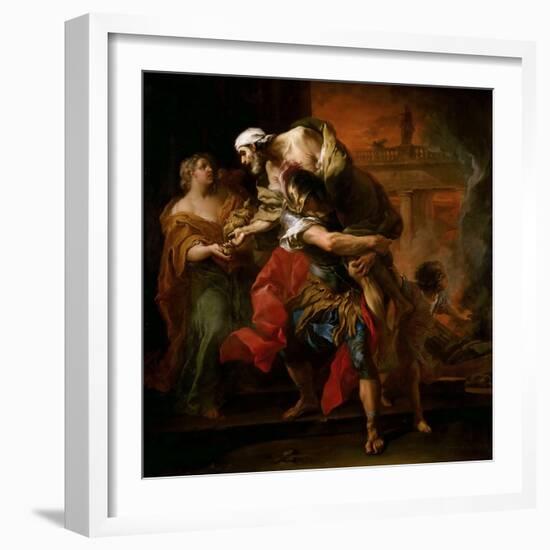 Aeneas Carrying Anchises-Carle van Loo-Framed Giclee Print