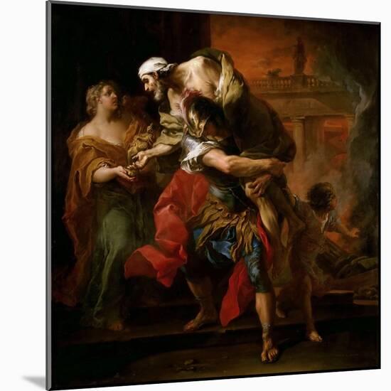 Aeneas Carrying Anchises-Carle van Loo-Mounted Giclee Print