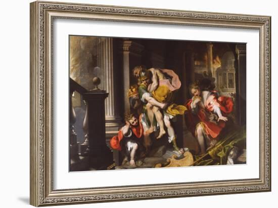 Aeneas' Flight from Troy, 1598-Federico Barocci-Framed Giclee Print