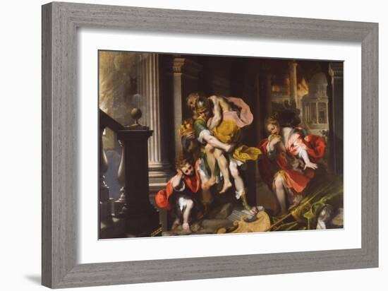 Aeneas' Flight from Troy, 1598-Federico Barocci-Framed Giclee Print