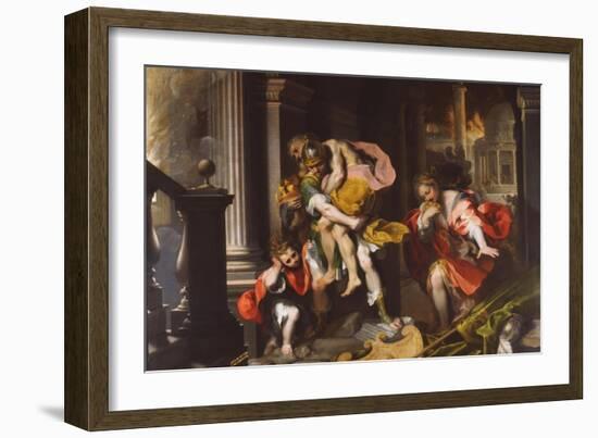 Aeneas' Flight from Troy, 1598-Federico Barocci-Framed Giclee Print