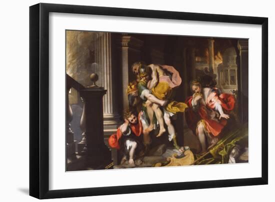 Aeneas' Flight from Troy, 1598-Federico Barocci-Framed Giclee Print