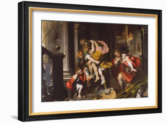 Aeneas' Flight from Troy, 1598-Federico Barocci-Framed Giclee Print