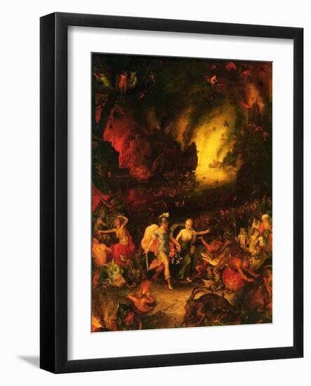 Aeneas in Hades-Jan Brueghel the Elder-Framed Giclee Print
