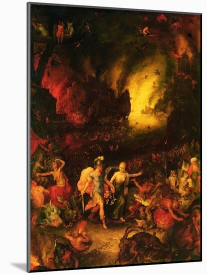 Aeneas in Hades-Jan Brueghel the Elder-Mounted Giclee Print