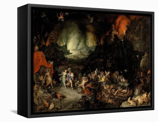 Aeneas in the Underworld - Peinture De Jan Brueghel the Elder (1568-1625) (Le Vieux, L'aine Ou L'an-Jan the Elder Brueghel-Framed Premier Image Canvas