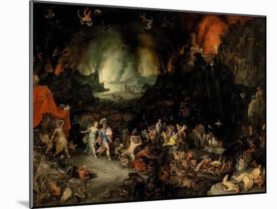 Aeneas in the Underworld-Jan Brueghel the Elder-Mounted Giclee Print