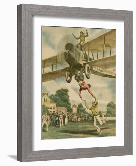 Aerial Acrobatics-Alfredo Ortelli-Framed Art Print