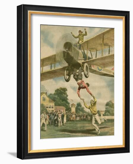 Aerial Acrobatics-Alfredo Ortelli-Framed Art Print