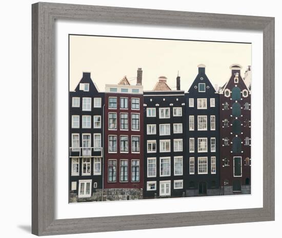 Aerial Amsterdam I-Irene Suchocki-Framed Giclee Print