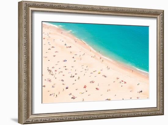 Aerial Beach-Summer Photography-Framed Art Print