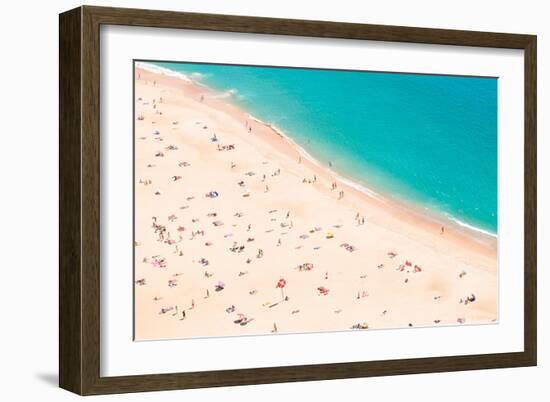 Aerial Beach-Summer Photography-Framed Art Print