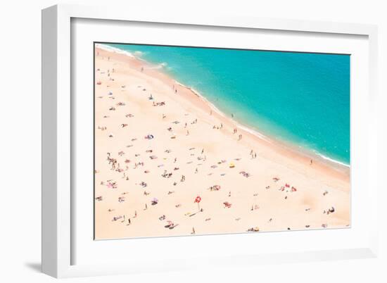 Aerial Beach-Summer Photography-Framed Art Print