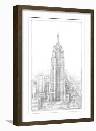 Aerial City View II-Ethan Harper-Framed Art Print