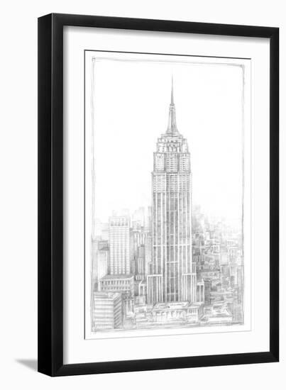 Aerial City View II-Ethan Harper-Framed Art Print