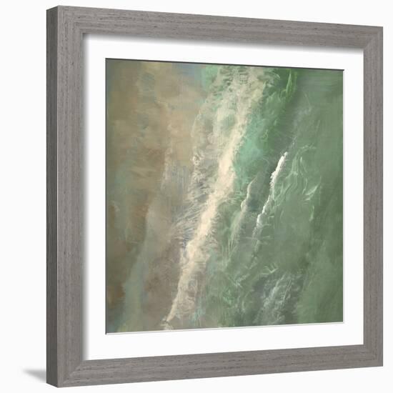 Aerial Coast I-Sheila Finch-Framed Art Print