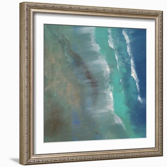 Aerial Coast II-Sheila Finch-Framed Art Print