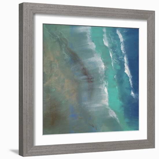 Aerial Coast II-Sheila Finch-Framed Art Print