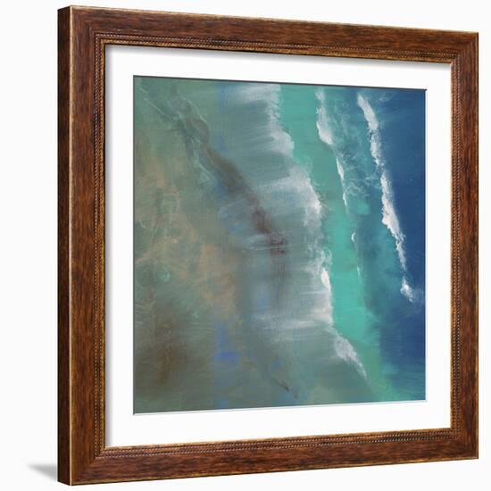 Aerial Coast II-Sheila Finch-Framed Art Print