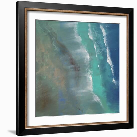 Aerial Coast II-Sheila Finch-Framed Art Print