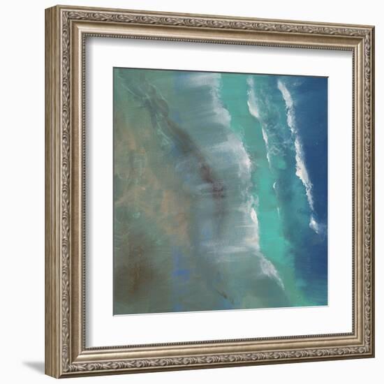 Aerial Coast II-Sheila Finch-Framed Art Print