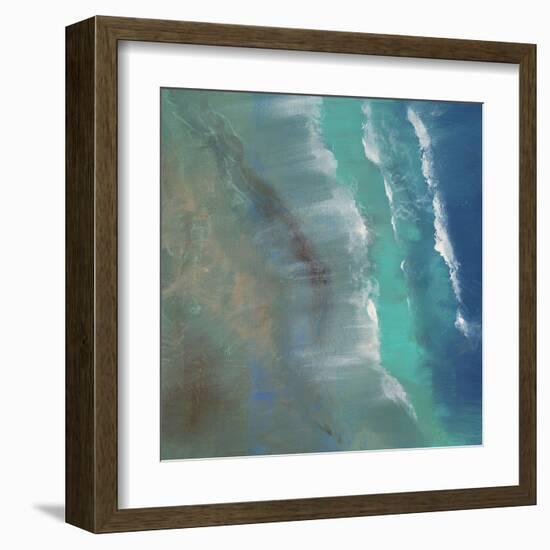 Aerial Coast II-Sheila Finch-Framed Art Print