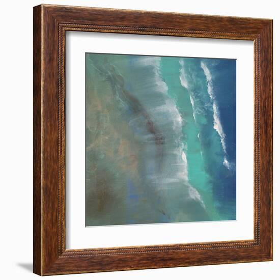 Aerial Coast II-Sheila Finch-Framed Art Print