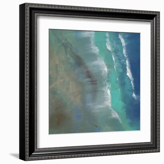 Aerial Coast II-Sheila Finch-Framed Art Print