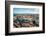 Aerial drone view of Carmo Church and surrounding historic neighbourhood in Chiado-Alexandre Rotenberg-Framed Photographic Print