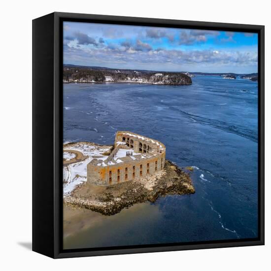 Aerial Fort-Jason Veilleux-Framed Premier Image Canvas