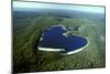 Aerial Lake Mckenzie (Boorangoora) a Perched Lake-null-Mounted Photographic Print