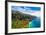 Aerial Landscape View of Spectacular Na Pali Coast, Kauai, Hawaii, USA-Martin M303-Framed Photographic Print