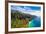 Aerial Landscape View of Spectacular Na Pali Coast, Kauai, Hawaii, USA-Martin M303-Framed Photographic Print