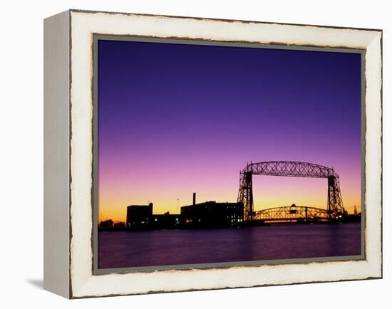 Aerial Lift Bridge, Duluth, Minnesota, USA-null-Framed Premier Image Canvas