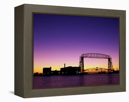 Aerial Lift Bridge, Duluth, Minnesota, USA-null-Framed Premier Image Canvas