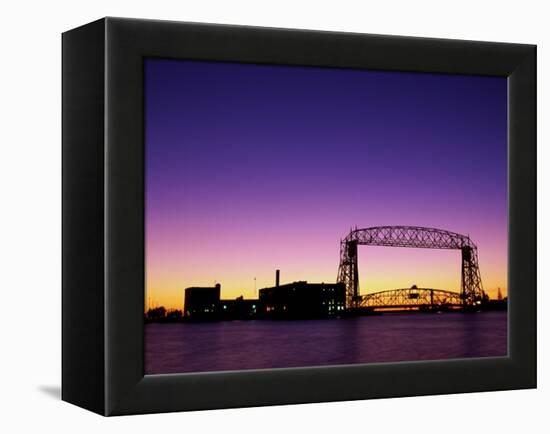 Aerial Lift Bridge, Duluth, Minnesota, USA-null-Framed Premier Image Canvas