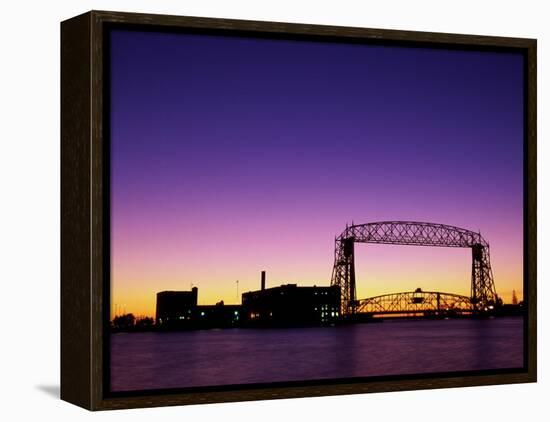 Aerial Lift Bridge, Duluth, Minnesota, USA-null-Framed Premier Image Canvas