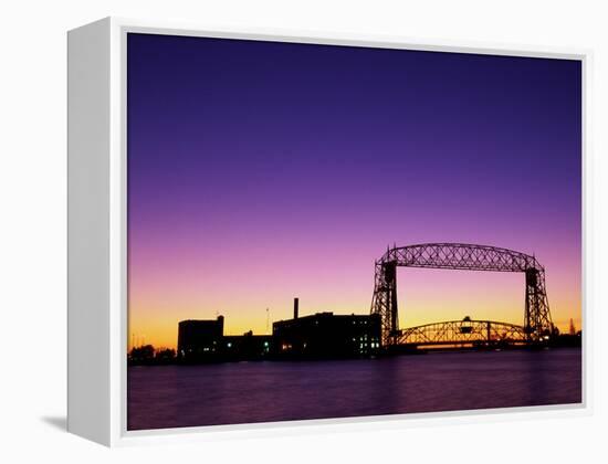 Aerial Lift Bridge, Duluth, Minnesota, USA-null-Framed Premier Image Canvas