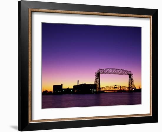 Aerial Lift Bridge, Duluth, Minnesota, USA-null-Framed Photographic Print