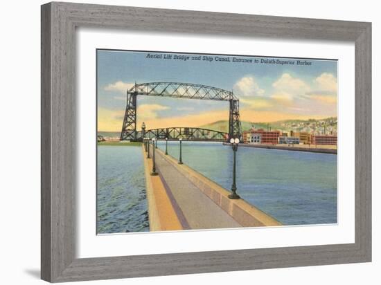 Aerial Lift Bridge, Duluth, Minnesota-null-Framed Art Print